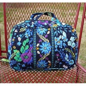 Vera Bradley Grand Cosmetic Midnight Blues